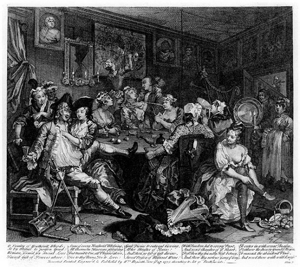 Hogarth Rakes Progress etching 3