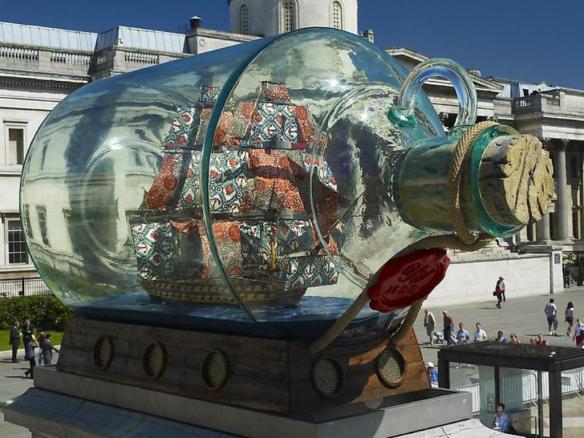 Yinka Shonibare, Nelson's Ship in a Bottle, 2010