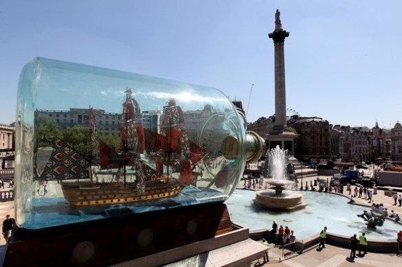 Yinka Shonibare, Nelson's Ship in a Bottle, 2010