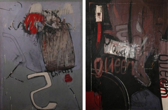 David Hockney, Thrust (1962) and Going to Be Queen For Tonight (1960)