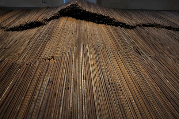 Ai Weiwei, Straight, 2012 (installed at Zuecca Project Space, Venice, 2013)