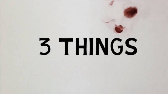 A Brief History of John Baldessari - screen shot -  Three things
