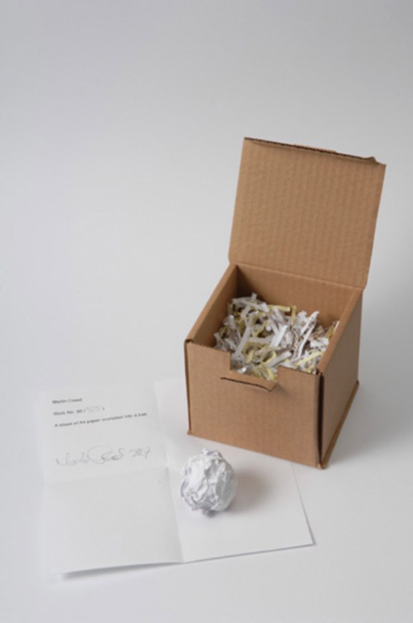 Martin Creed, Work No 88, 1995 (with box)