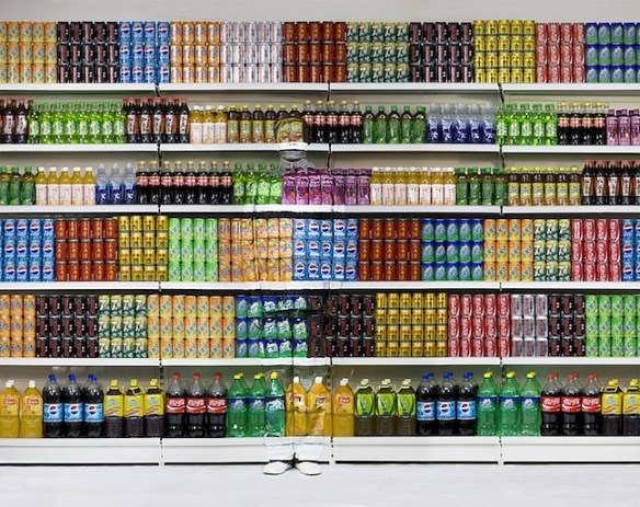Liu Bolin, Hiding in the City No. 96 - Supermarket No. 3, 2011